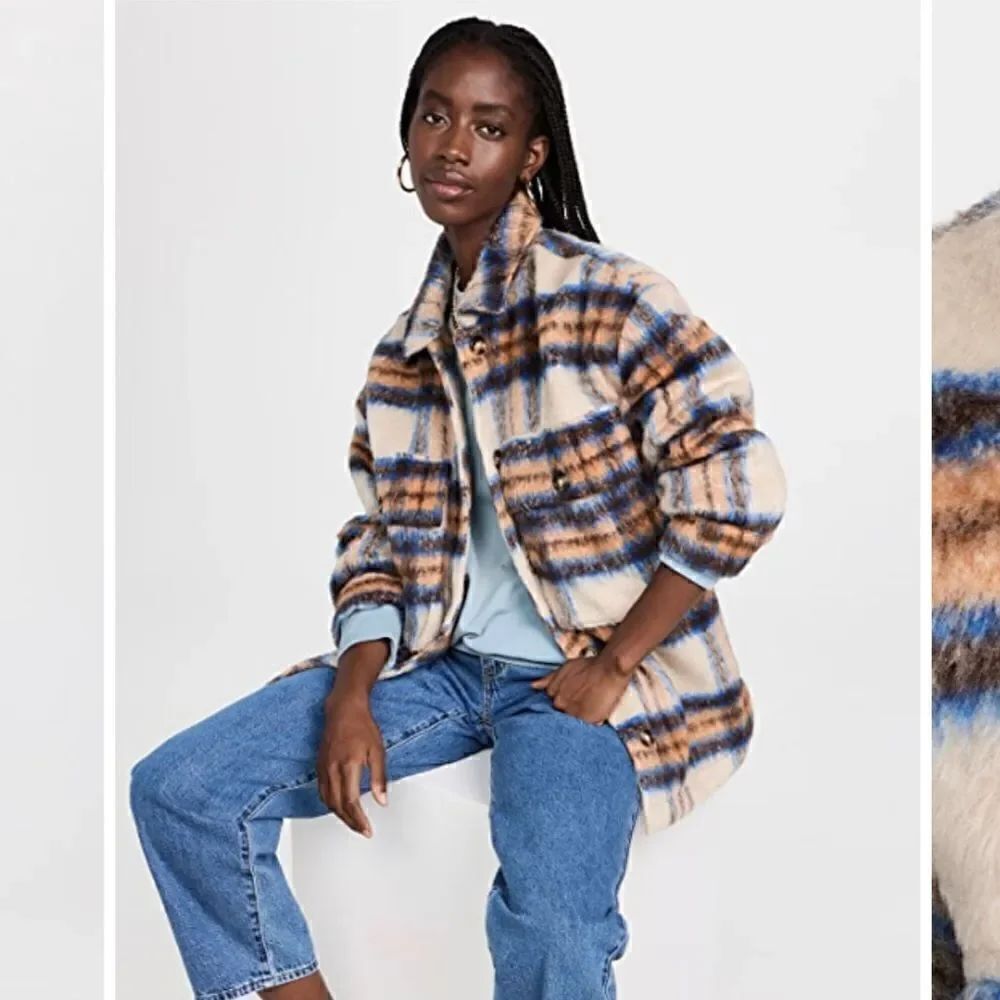 English Factory Plaid Shacket NWT